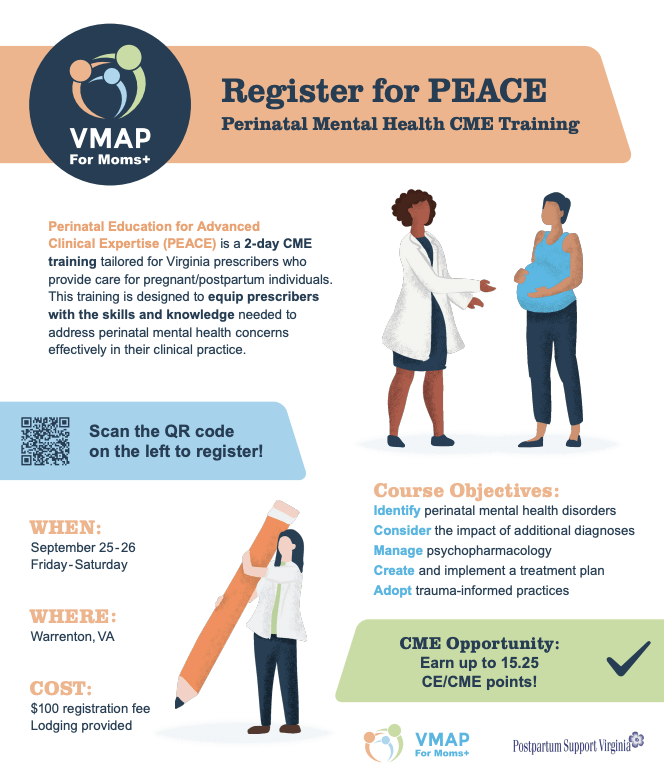 VMAP for Moms+ PEACE Flyer, September 2026