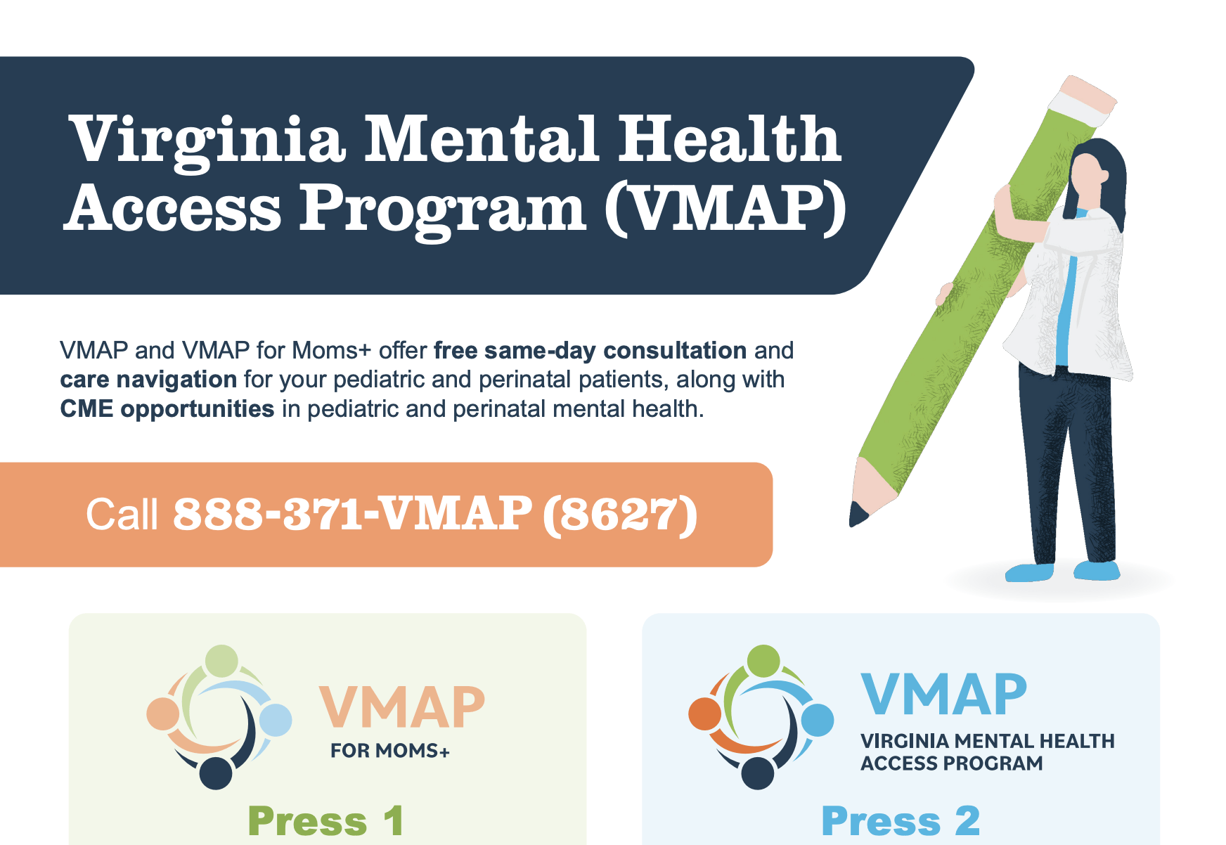 VMAP Peds & Moms+ Services Flyer